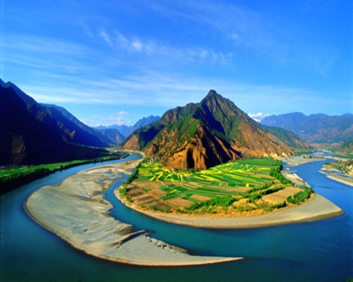 长江第一湾图片,长江第一湾图库,长江第一湾旅游图片