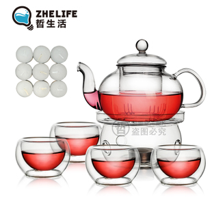 耐热玻璃茶具套装特价包邮 整套普洱红茶花草功夫茶具 泡茶壶过滤