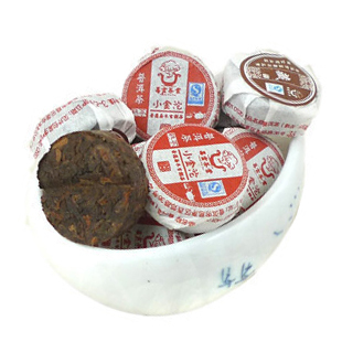 昌云茶叶 云南普洱茶熟茶 纯料迷你小沱茶 小金沱小圆饼 特价