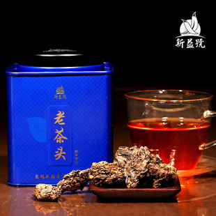 天猫年货】新益号 四年干仓 老茶头 普洱茶熟茶200g干仓老茶 包邮
