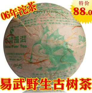 瑞聘号普洱茶 生茶 无公害易武野生沱茶7365 06年特级沱250g 包邮