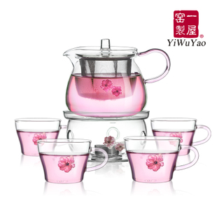 一屋窑 耐热玻璃茶具套装特价包邮 整套普洱红茶花草功夫茶具礼物
