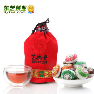东艺茶叶 云南普洱 6味迷你小沱茶 熟普 普洱熟茶 共36粒