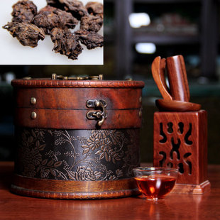 云南正品普洱茶 熟茶 特级06年郎河勐海极品老茶头散茶礼盒樟香