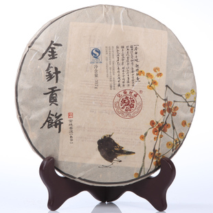 普洱 普洱茶 熟茶 特级 七子饼茶 福村梅记金针贡饼 宫廷普洱357g