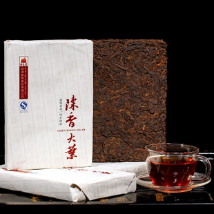 冲金冠 9.9元包邮 2012年新益号普洱茶熟茶 陈香大叶 250g熟砖茶